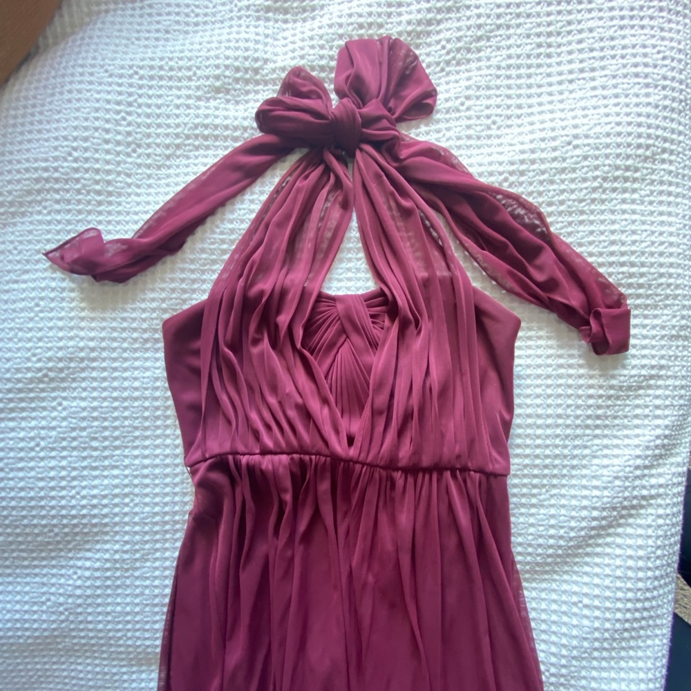David’s Bridal Bridesmaid Dress / Burgundy / 8